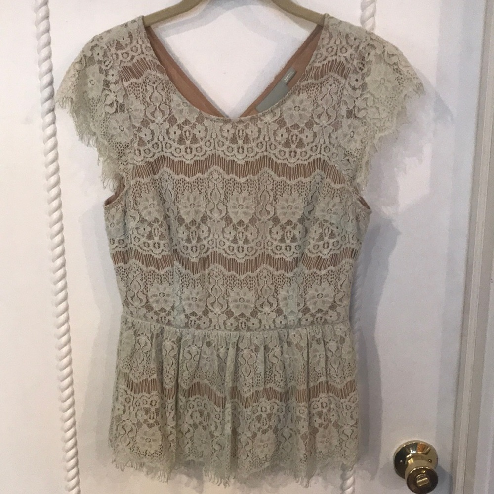 Anthropologie - Maeve lace blouse XSmall